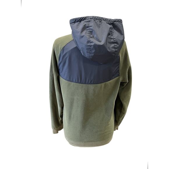 Mens Nike Sportswear Full-Zip Fleece Hoodie 929114 395 Green/Black Size Small - Picture 2 of 14